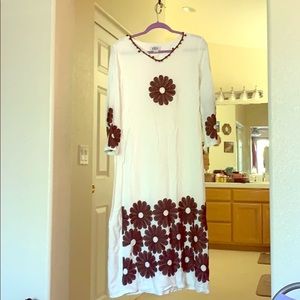 White and brown Dress⭐️